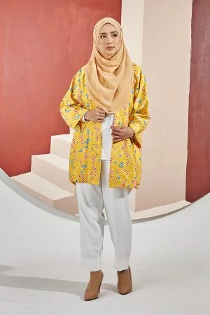 Kimono Cardi Latice Laluna X MCC - Tuscany Yellow