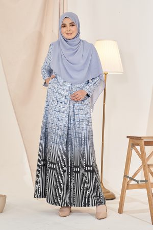 Abaya Elora - Stripes Blue