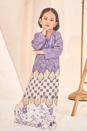 Dress Elmena Kids - Pewter Purple