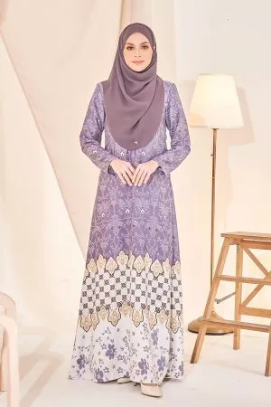 Dress Elmena - Pewter Purple