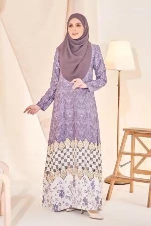 Dress Elmena - Pewter Purple