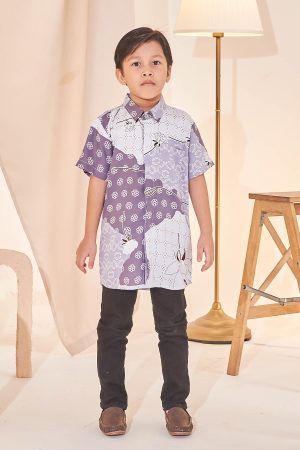 Kurta Short Sleeves Ezre Kids - Periwinkle Blue