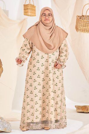 Dress Lace Shaheera - Tawny Brownies