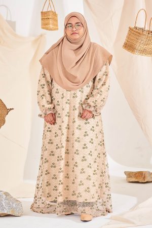 Dress Lace Shaheera - Tawny Brownies