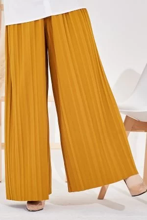 Pants Pleated Suha - Coin Gold