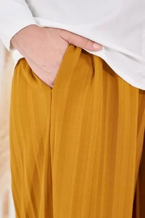 Pants Pleated Suha - Coin Gold