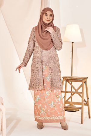Baju Kebaya Batik Lace Estela - Latte Brown