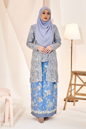 Baju Kebaya Batik Lace Estela - Powder Blue