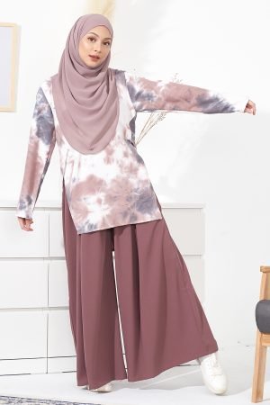 Blouse Tie Dye Tamera - Teepe Brown