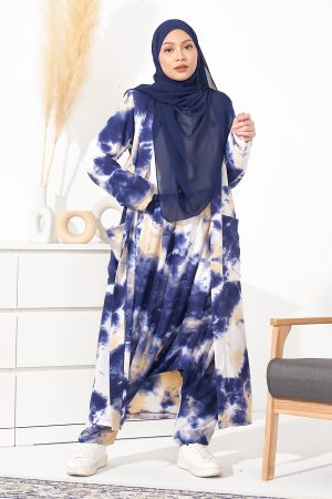 Cardigan Tie Dye Tamesha - Navy Blue