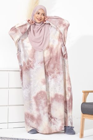 Kaftan Homey Tie Dye Talitha - Teepe Brown