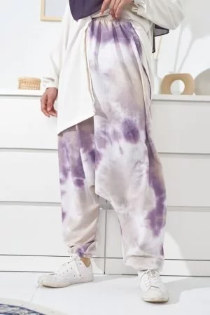 Pants Harem Tie Dye Tara - Heather Purple