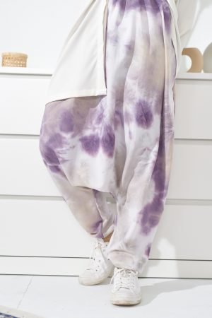 Pants Harem Tie Dye Tara - Heather Purple