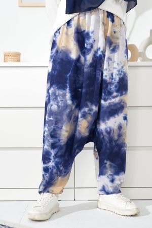 Pants Harem Tie Dye Tara - Navy Blue