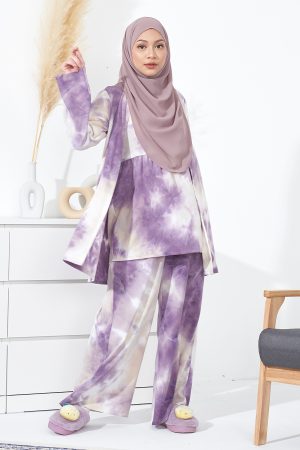 Suit Homey Tie Dye Tamia - Heather Purple