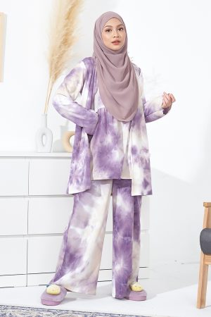 Suit Homey Tie Dye Tamia - Heather Purple