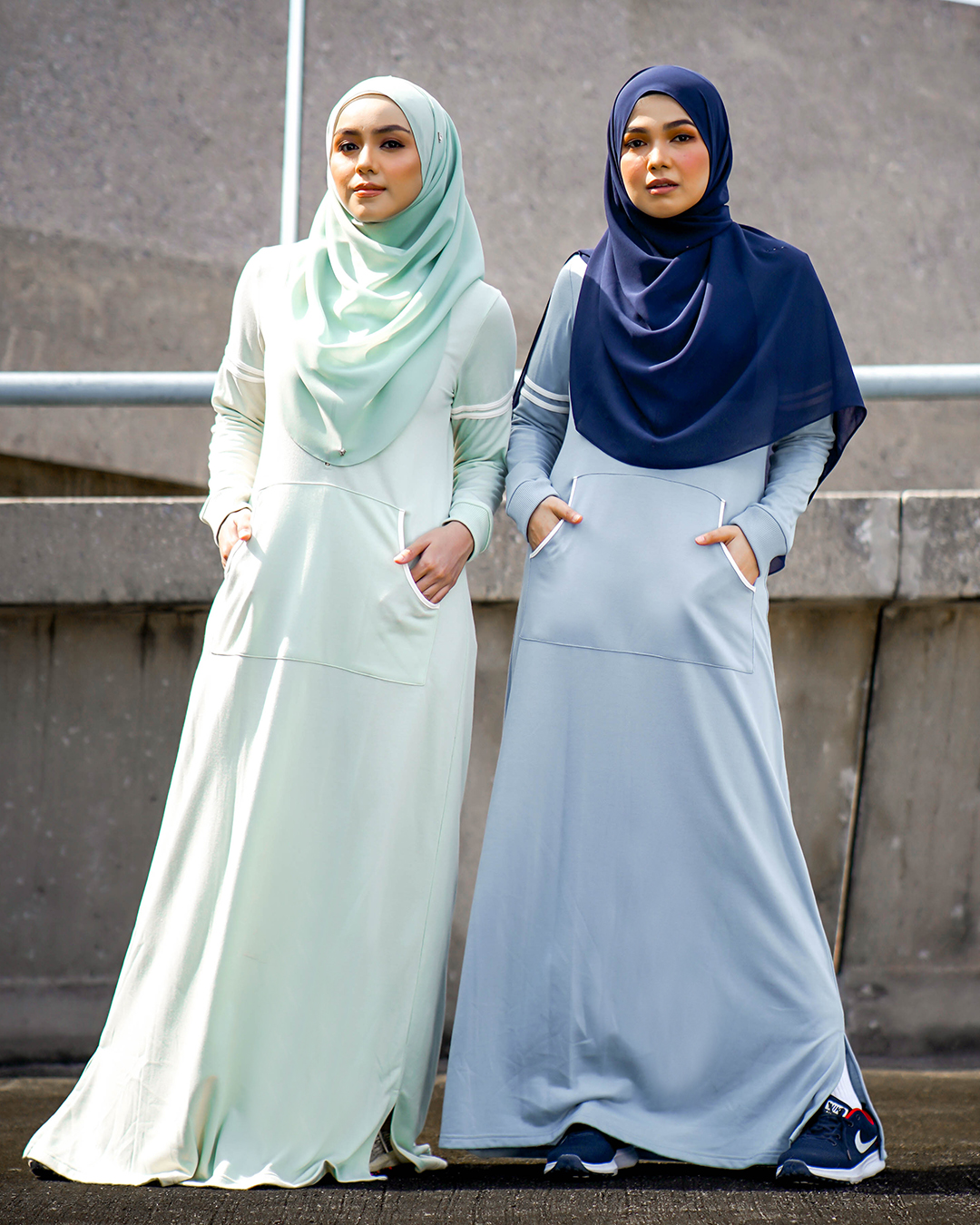 Abaya Activewear Shara – Melody Blue – MuslimahClothing.Com