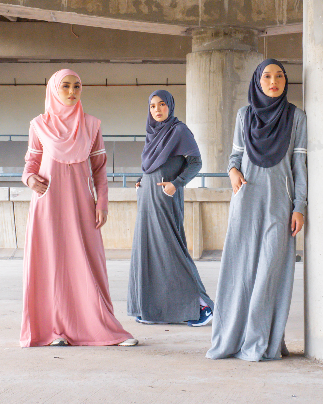 Abaya Activewear Shara – Rose Pink – MuslimahClothing.Com