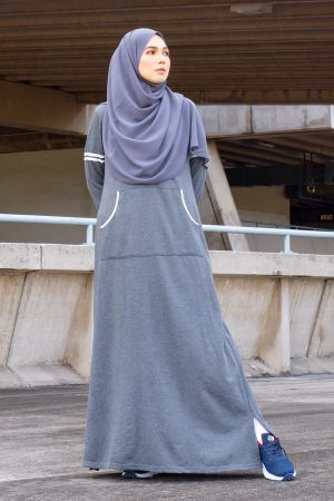 Abaya Activewear Shara - Charchoal Grey