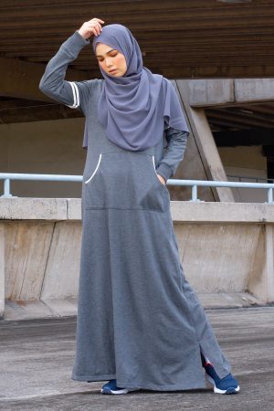 Abaya Activewear Shara - Charchoal Grey