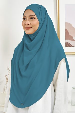 Tudung Sarung Chiffon Instant Vera XL Valily X MCC - Turqouise