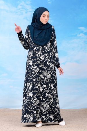 Abaya Najala - Navy Blue