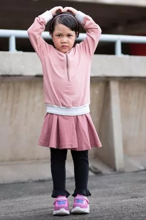 Blouse Activewear Pullover Adra Kids - Rose Pink