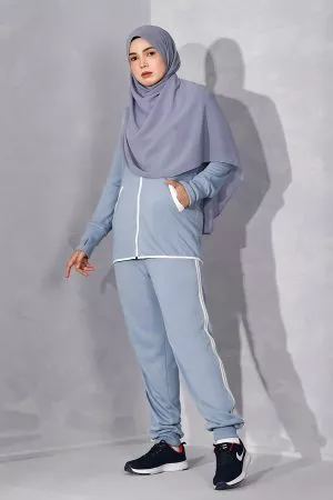 Jacket Hoodie Activewear Alexa - Aegen Blue