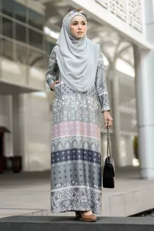 Abaya Rayla - Greyish Blue