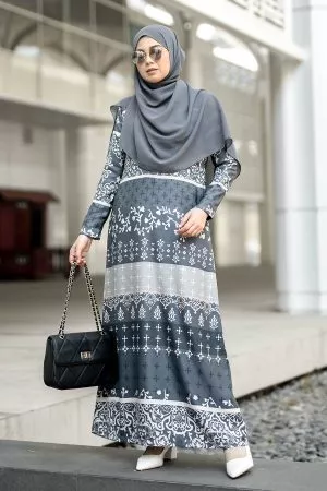 Abaya Rayla - Steel Blue