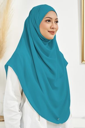 Tudung Sarung Chiffon Instant Vera XL Valily X MCC - Ice Blue