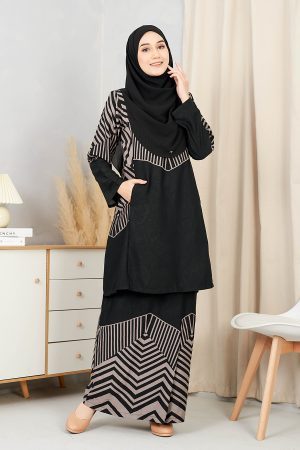 Baju Kurung Pahang Rauha - Dove Grey