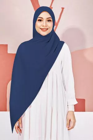 Wide Shawl Pleated Valerie Valily X MCC - Admiral Blue