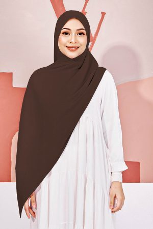 Wide Shawl Pleated Valerie Valily X MCC - Hickory Brown