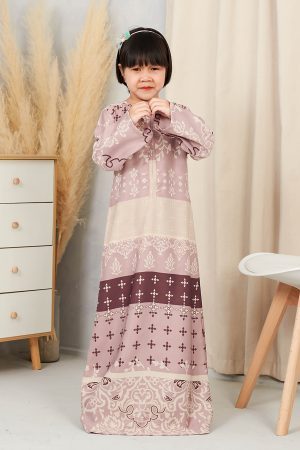 Abaya Rayla Kids - Rosy Pink