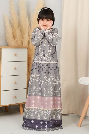 Abaya Rayla Kids - Greyish Blue