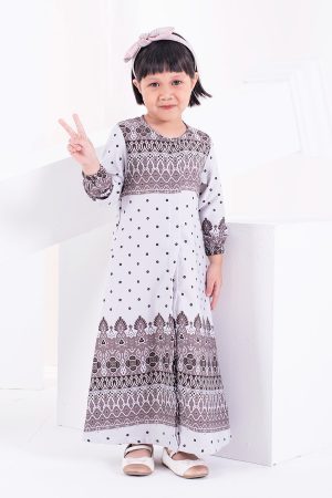 Abaya Raiyani Kids - Mauve Purple