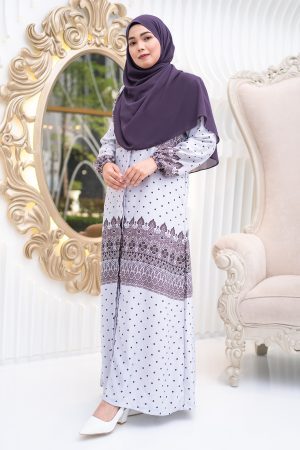 Abaya Raiyani - Mauve Purple