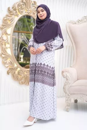 Abaya Raiyani - Mauve Purple