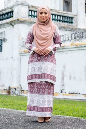 Baju Kurung Batik Renila - Brick Brown