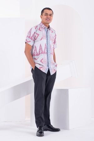 Baju Kemeja Short Sleeves Arjuna - Orchid Pink