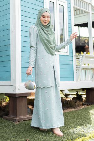 Baju Kebarung Sulam Puffy Leandra Laluna X MCC - George Green