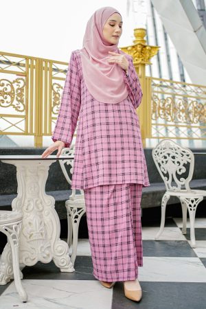 Baju Kurung Pahang Arsela - Taffy Pink