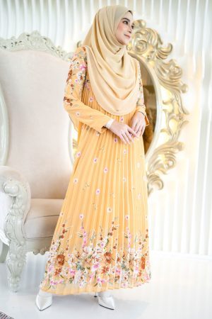 Dress Pleated Anani - Sunny Yellow