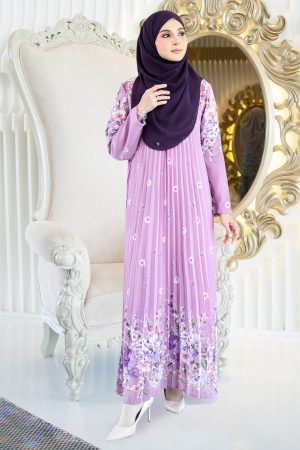 Dress Pleated Anani - Bright Lilac