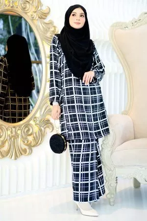 Baju Kurung Pahang Aliza - Jade Black