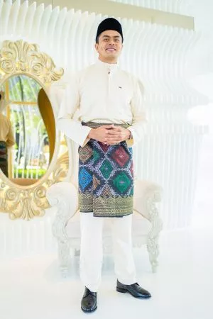 Baju Melayu Isa Slim Fit - Rich Cream