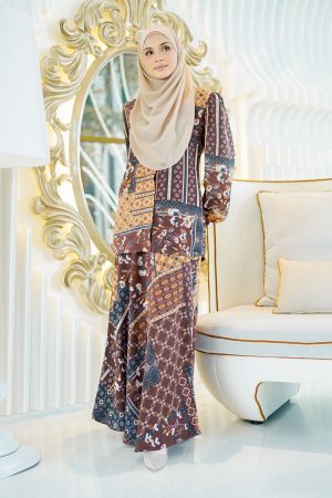 Baju Kurung Anenia - Wood Brown