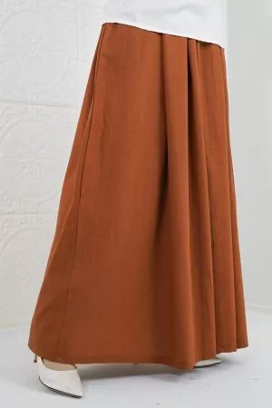 Skirt Linen Roza – Dark Brown