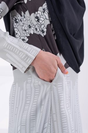 Abaya Rayyan Kids - Charcoal Black